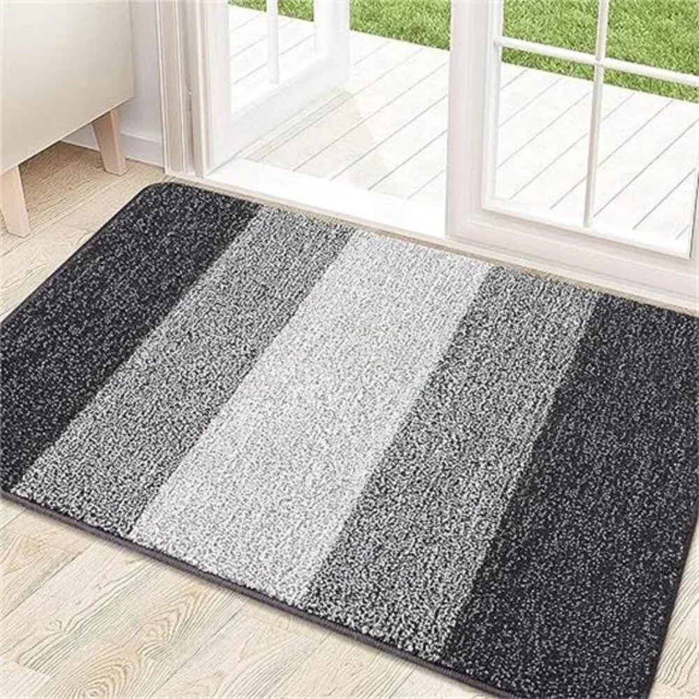 Indoor Door Mat, 32x20 Non-Slip Absorbent Dirt Trapper Entrance Mat, Low-Profile